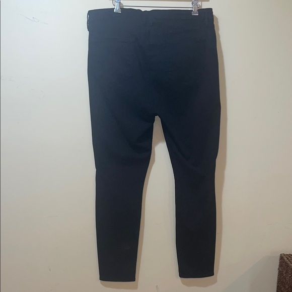 Womens Good American Good Legs Distressed Jeans Black Plus Size - Picture 5 of 7